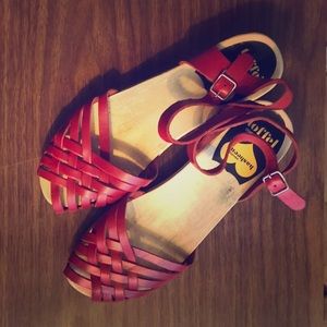 Swedish Hasbeens toffel clogs